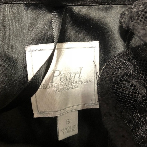 Georgina Chapman Lace Black Dress NWT sz 6 - Picture 7 of 8
